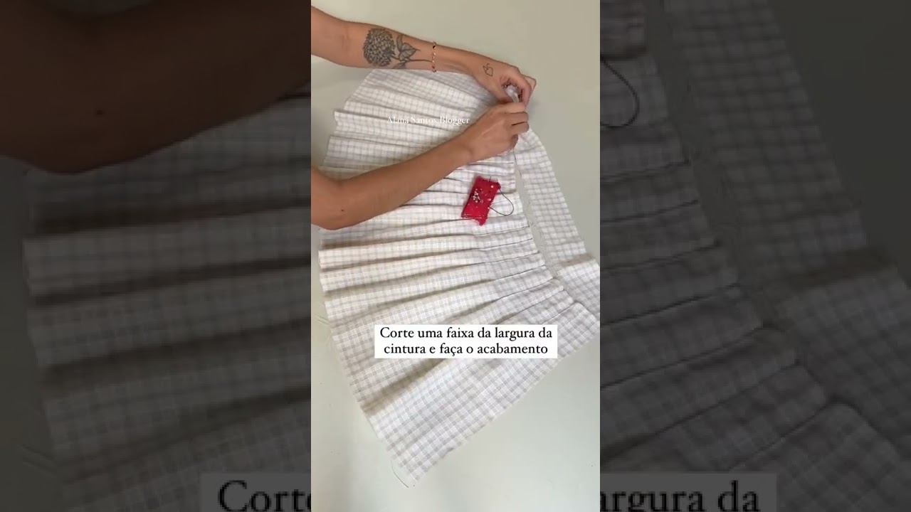 Use o garfo para criar pregas do mesmo tamanho📐 aula  no meu YouTube Alana Santos Blogger