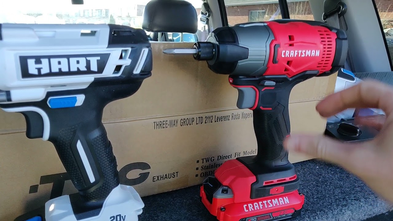 hart vs Craftsman impact driver comparation.