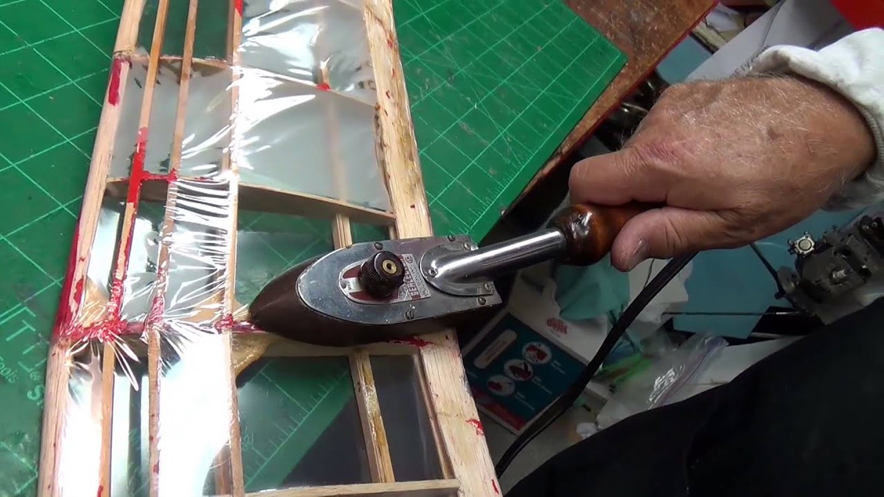 New   Covering a Balsa Wing with Laminating Film #