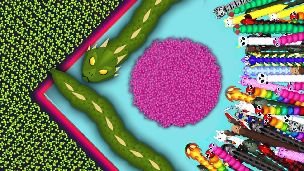 SNAKE IO🐍 MONSTER SALVYN SNAKE 🐍 VS 1000 PRO GIANT SNAKES 🐍 EPIC SNAKEIO GAMEPLAY #snakegame #games 