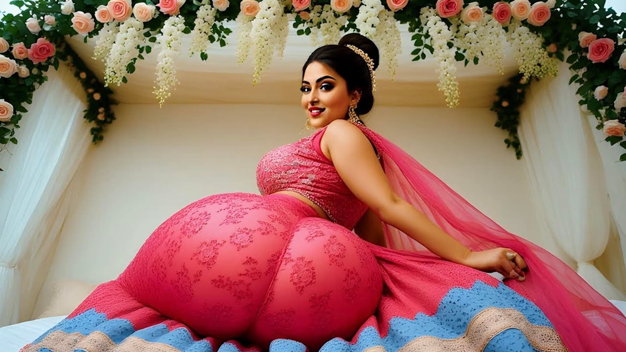 Arabic plus-size beautiful new dress styles | curvy plus-size woman fashion model 