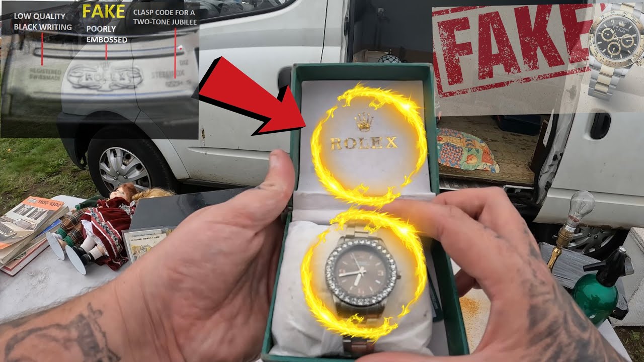 Как распознать поддельные часы Rolex | Распродажа Torksey Carboot