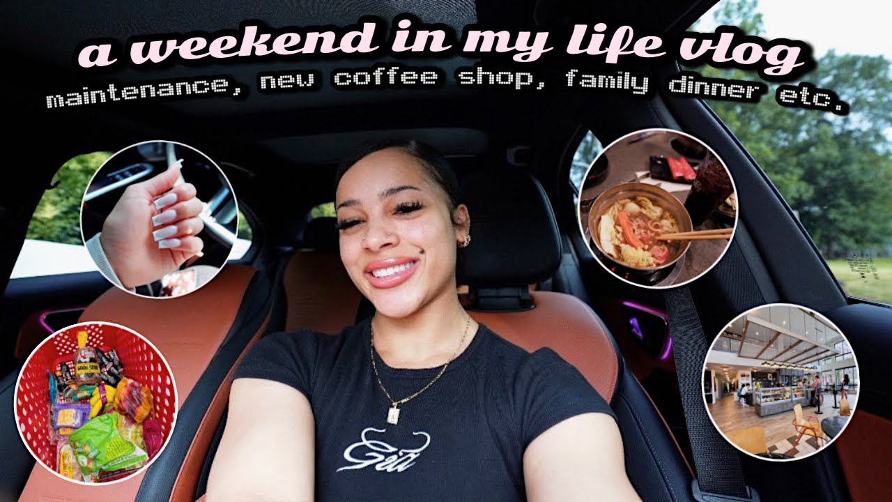 vlog: a weekend in my life ⋆⭒˚.⋆ maintenance, errands, new cafe, family dinner etc.