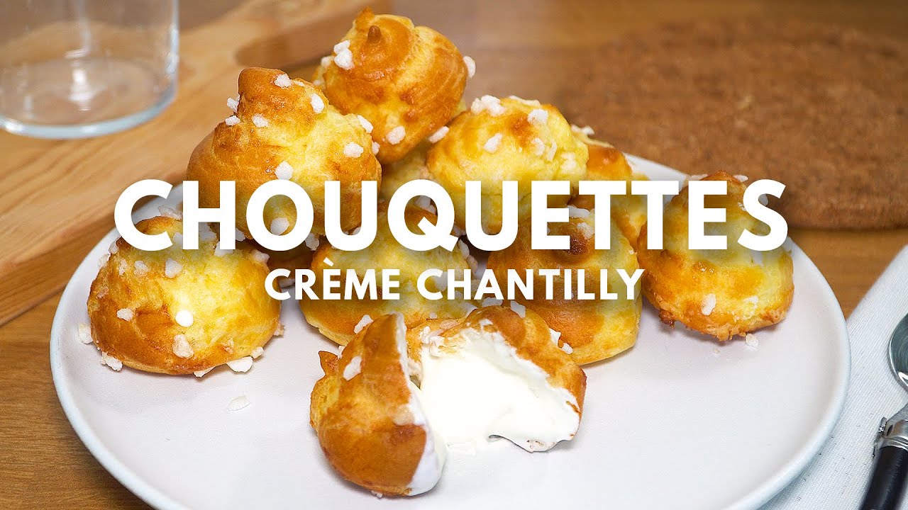 Des chouquettes irrésistibles garnies de crème chantilly maison ! 🧁
