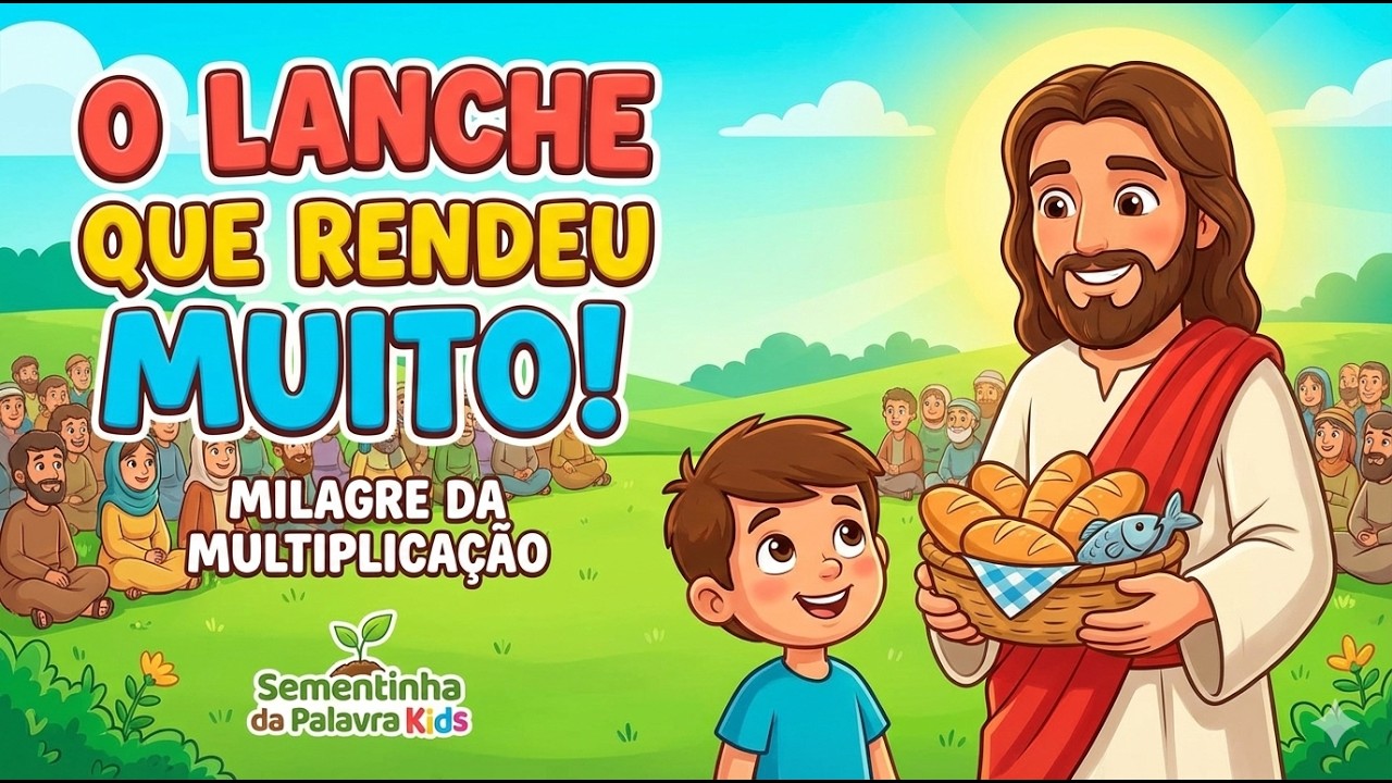 🍞 O LANCHE QUE ALIMENTOU MILHARES! (João 6:1-13) | A Multiplicação dos Pães e Peixes | S P K