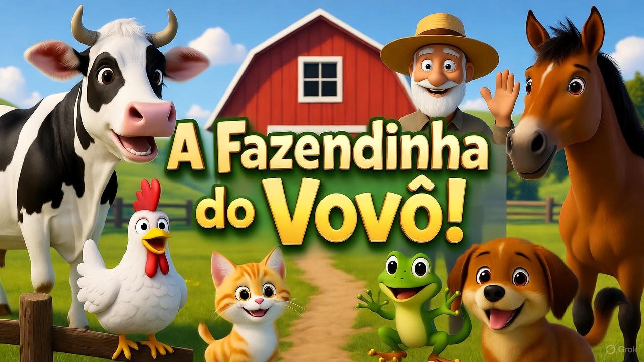Na Fazendinha do Vovô: O Show de Sons! 🎶 | Canção de Ninar e Brincar (Original)