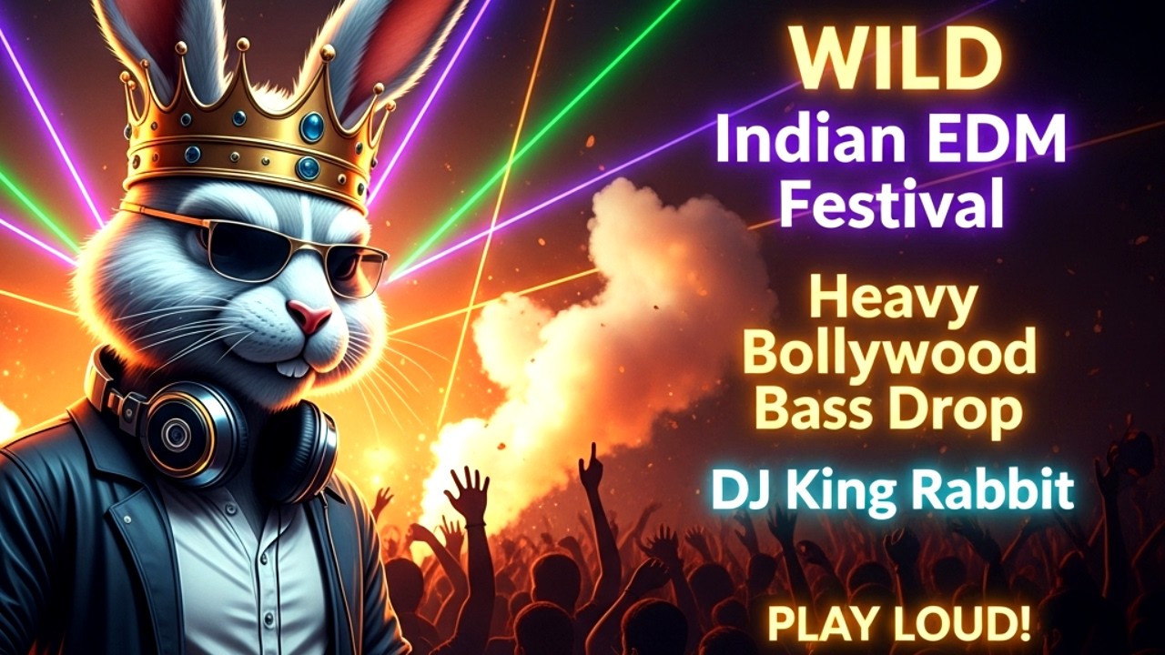 🔥 WILD Indian EDM Festival 🇮🇳 | Heavy Bollywood Bass Drop by DJ King Rabbit 👑🐰