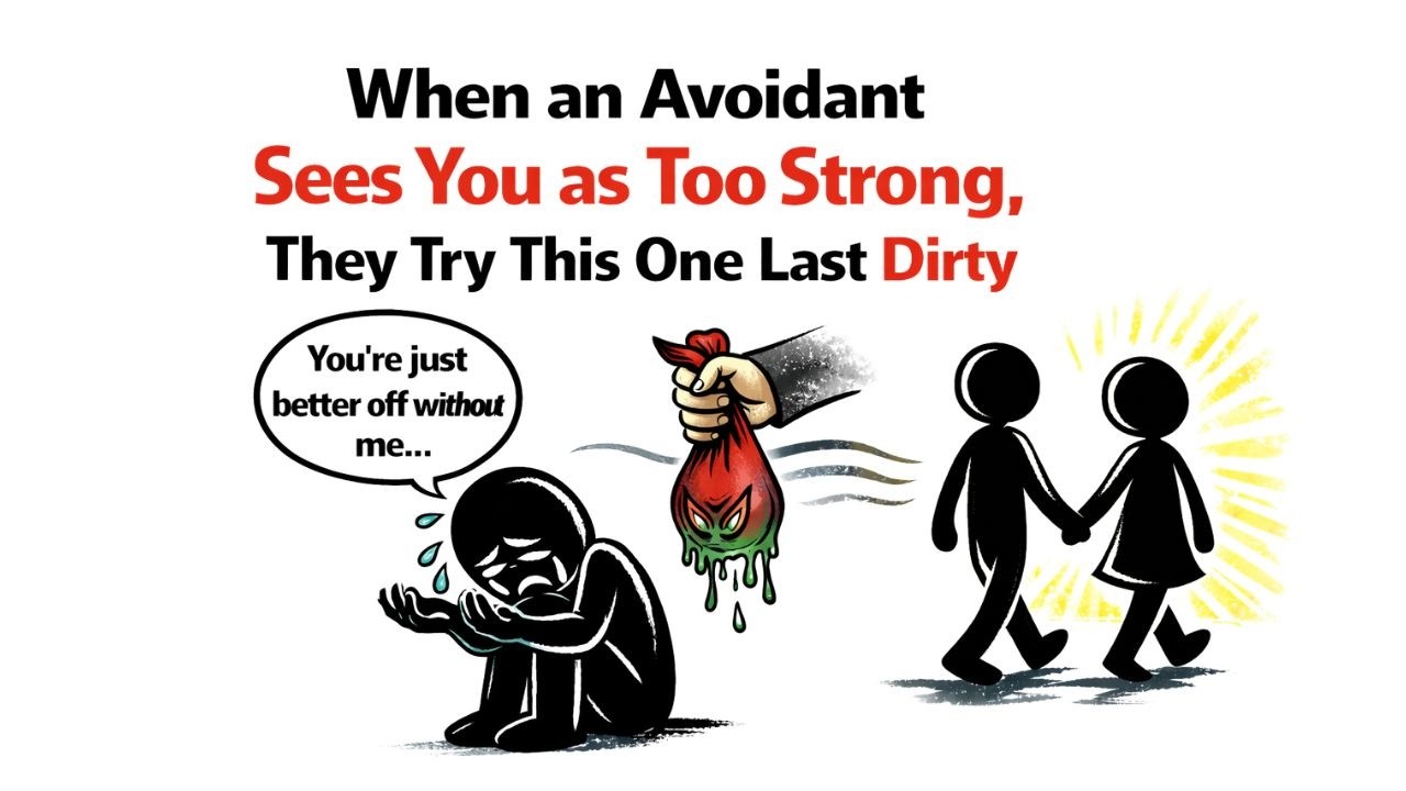 When an Avoidant Sees You as Too Strong, They Try This One Last Dirty