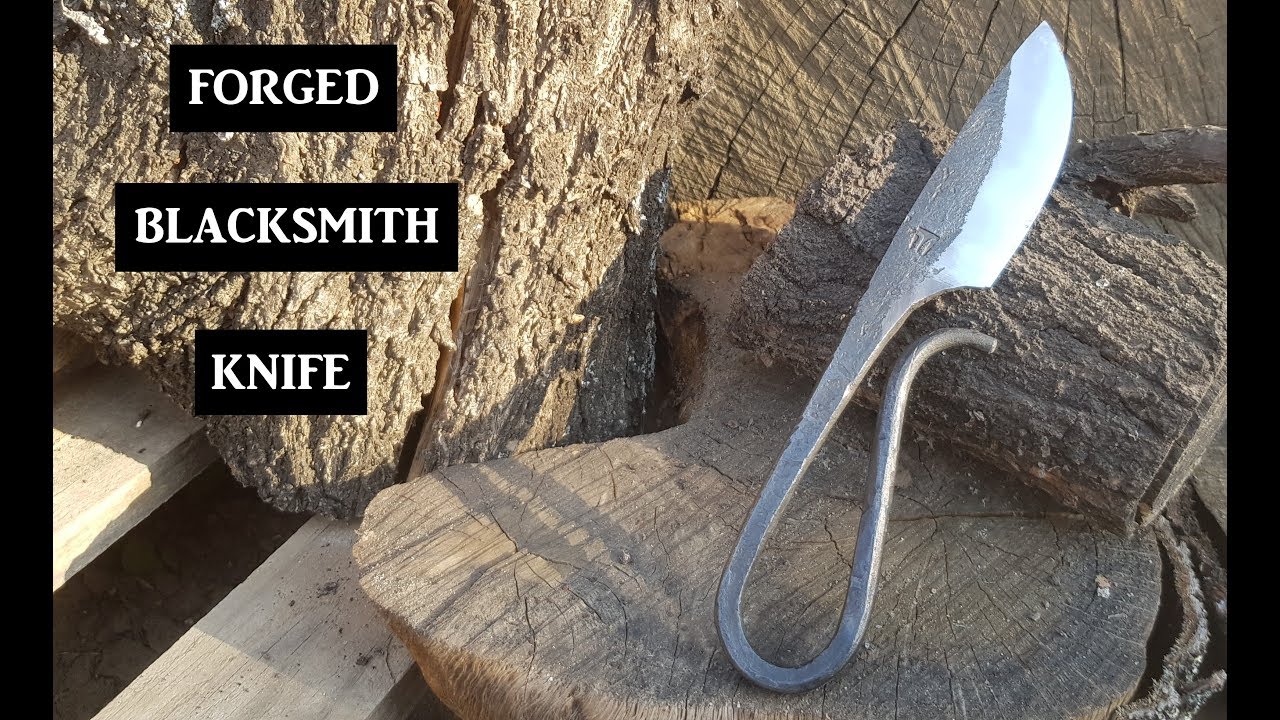 Knife Making - Forging a Blacksmith Knife From An Old Leaf Spring