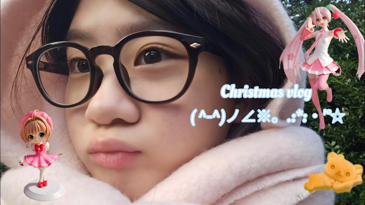 Losercore Christmas vlog ( ^-^)ノ∠※。.:*:・'°☆ blind box opening, popmart peach riot, etc