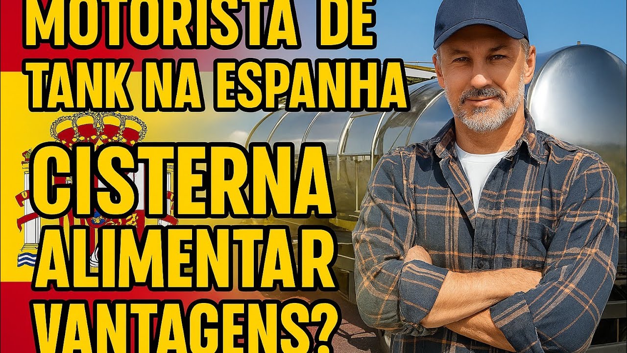 🇪🇸🚛Trabalho na Espanha,  motorista de caminhão cisterna alimentar (Tanque)