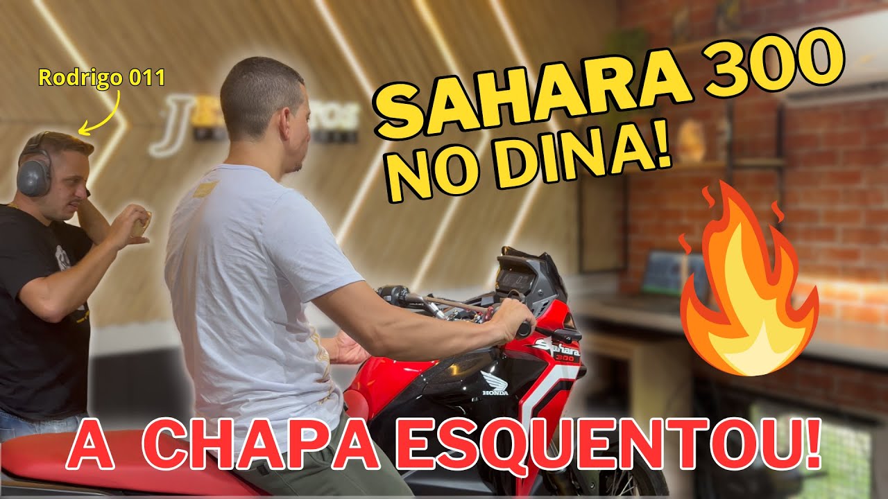 ESCAPE E COMANDO NA SAHARA 300!! OLHA ESSA CURVA DE POTÊNCIA