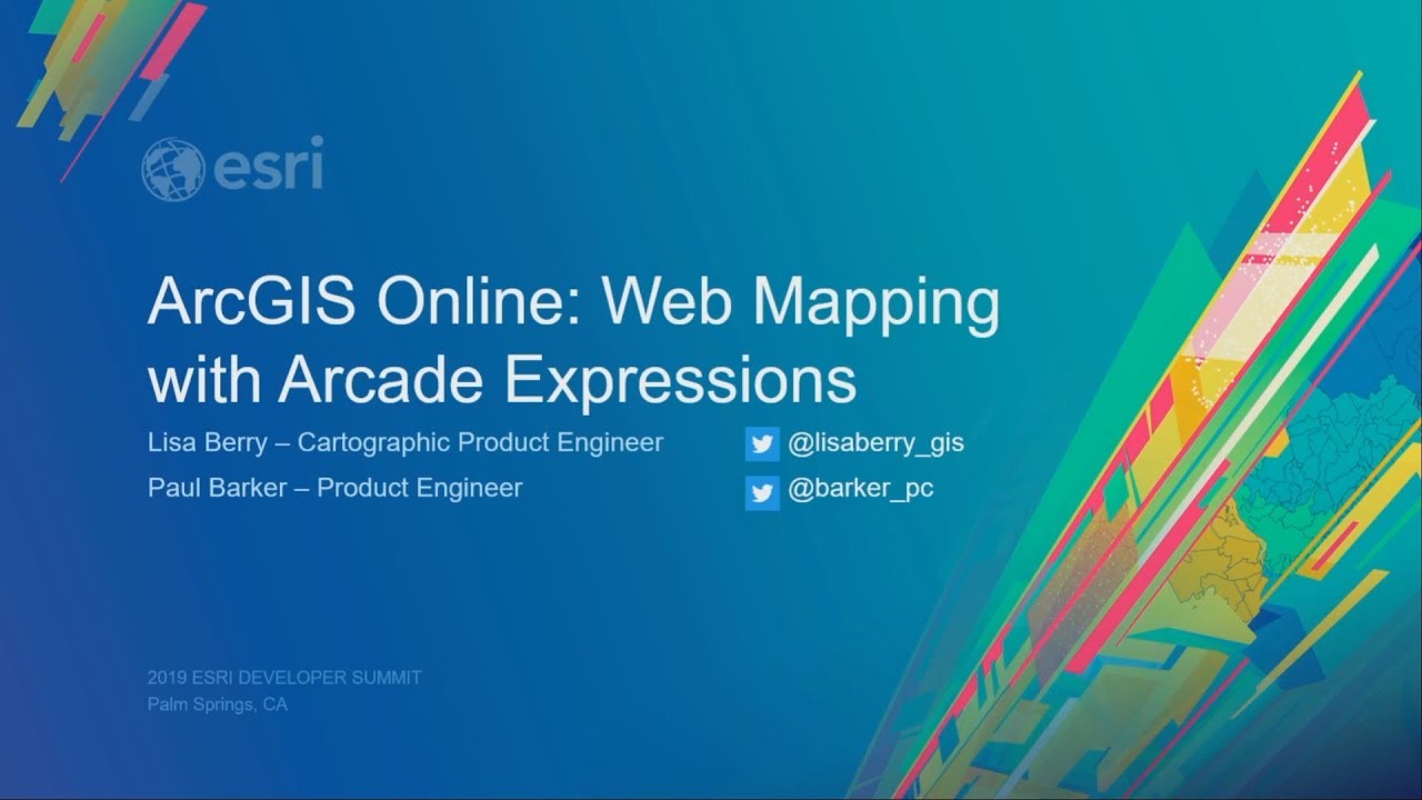 ArcGIS Online: Web Mapping with Arcade Expressions