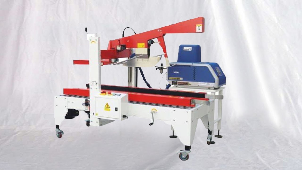 Testing carton sealer hot melt case closing sealer with glue device for Nigerian buyer 出口尼日利亞熱熔膠封箱機