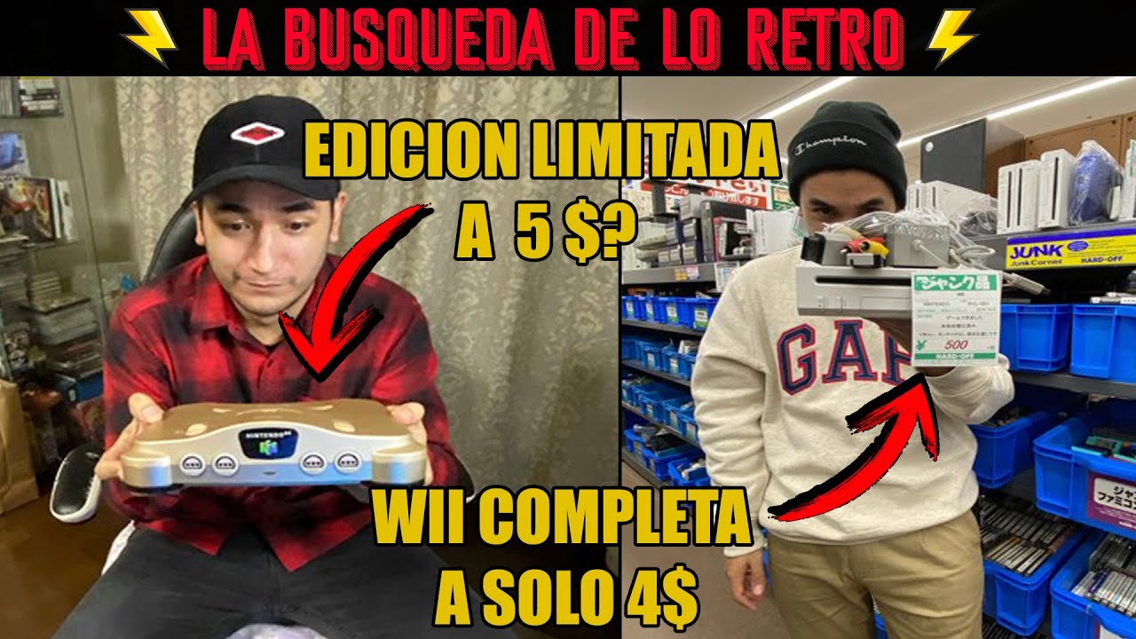 WII COMPLETA A 4$ | UNA NINTENDO DSI EN CAJA A 10 $ | UNA NINTENDO 64 DORADA | VIDEOJUEGOS RETRO