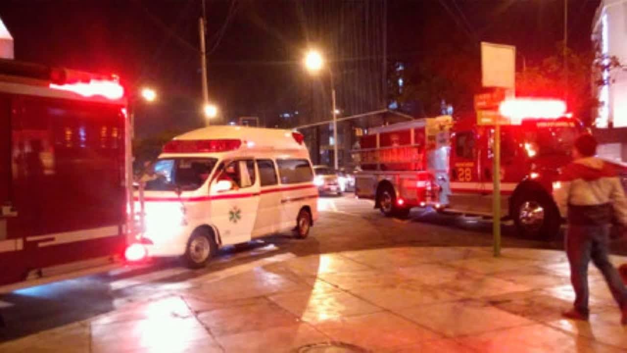 Diez heridos con quemaduras en el incendio de un bus de pasajeros en Miraflores