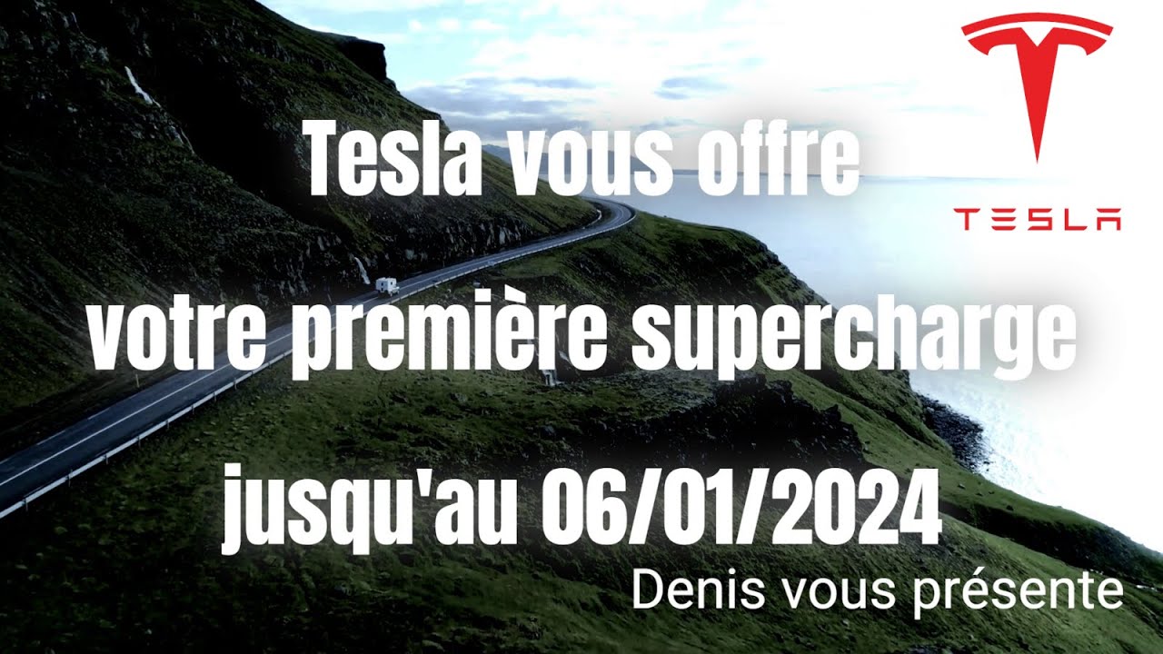 FastActu - TESLA vous offre votre 1ere charge!