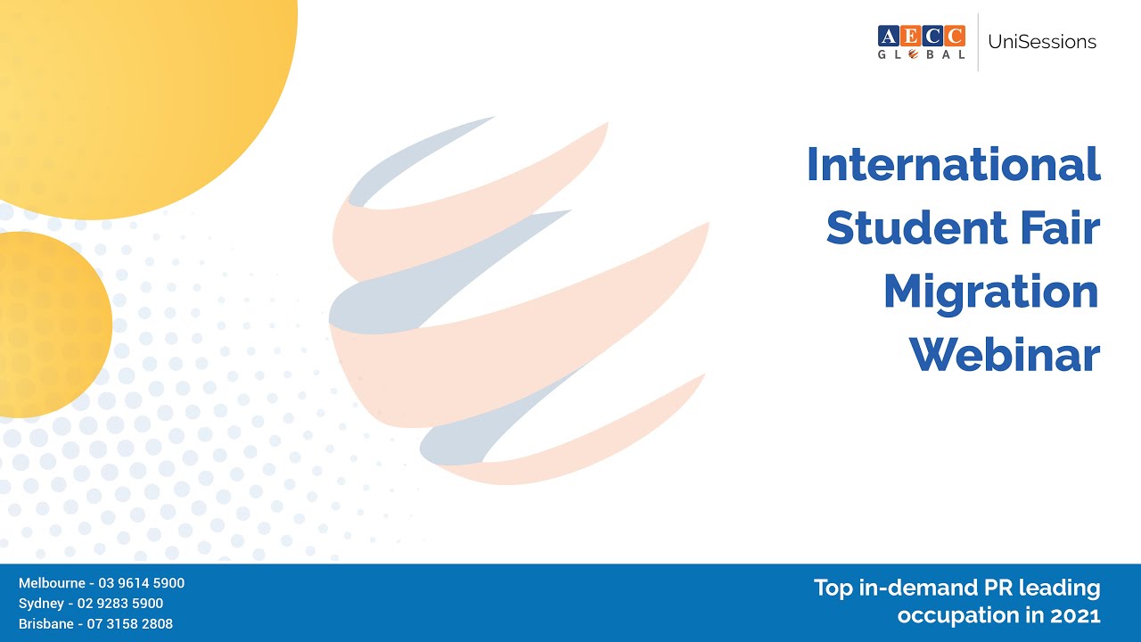 Top in-demand PR leading occupations in 2021 - AECC Global's International Student Fair 2021