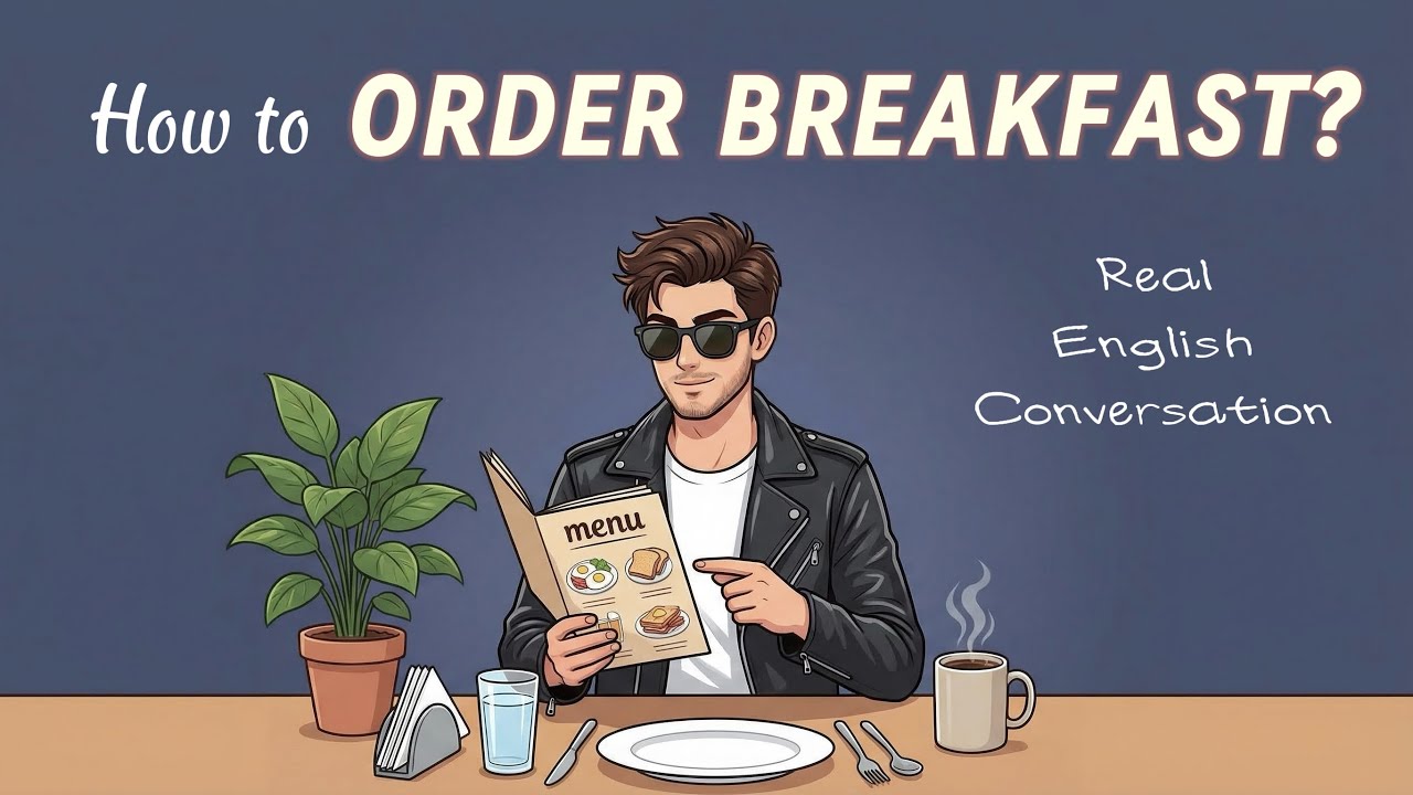 How to Order Breakfast in English | Real American Restaurant Phrases.