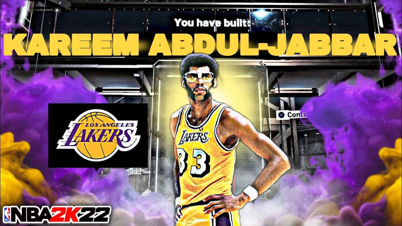 NBA 2K22 KAREEM ABDUL-JABBAR BUILD! *THE BEST* POST SCORER BUILD IN THE GAME!