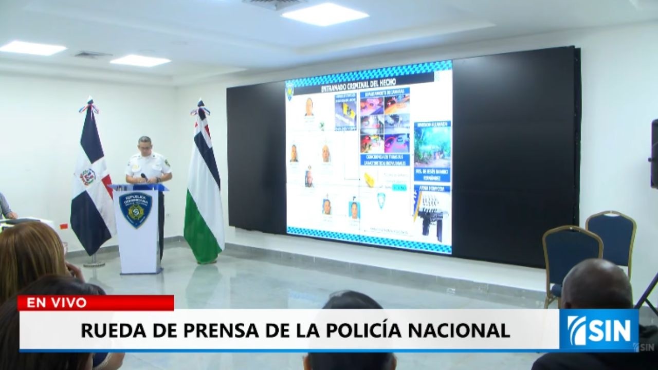 Rueda de prensa de la Policía Nacional