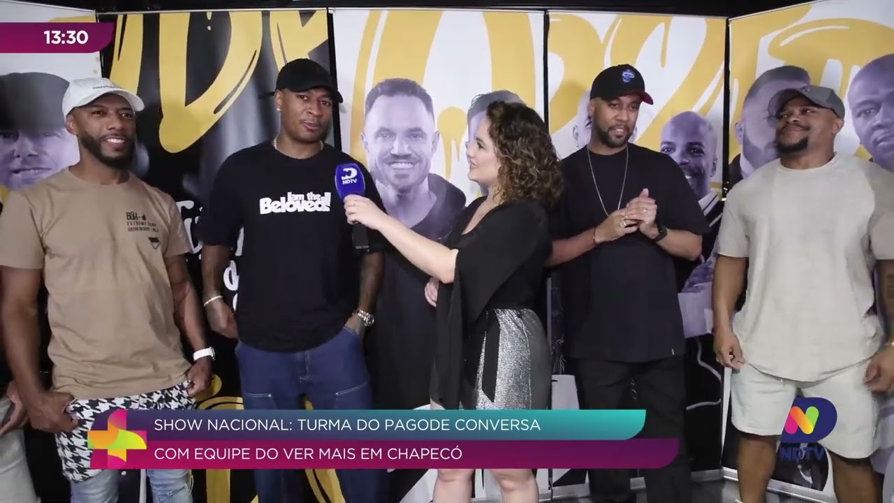 Show Nacional: Turma do Pagode Fala com a Equipe do Ver Mais