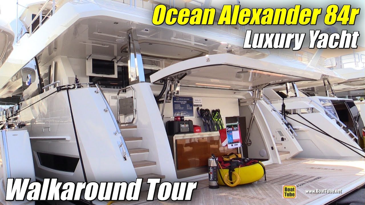2020 Ocean Alexander 84r Luxury Yacht - Walkaround Tour - 2020 Miami Yacht Show