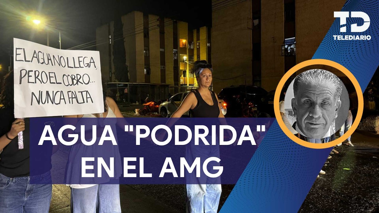 Agua en mal estado en el AMG