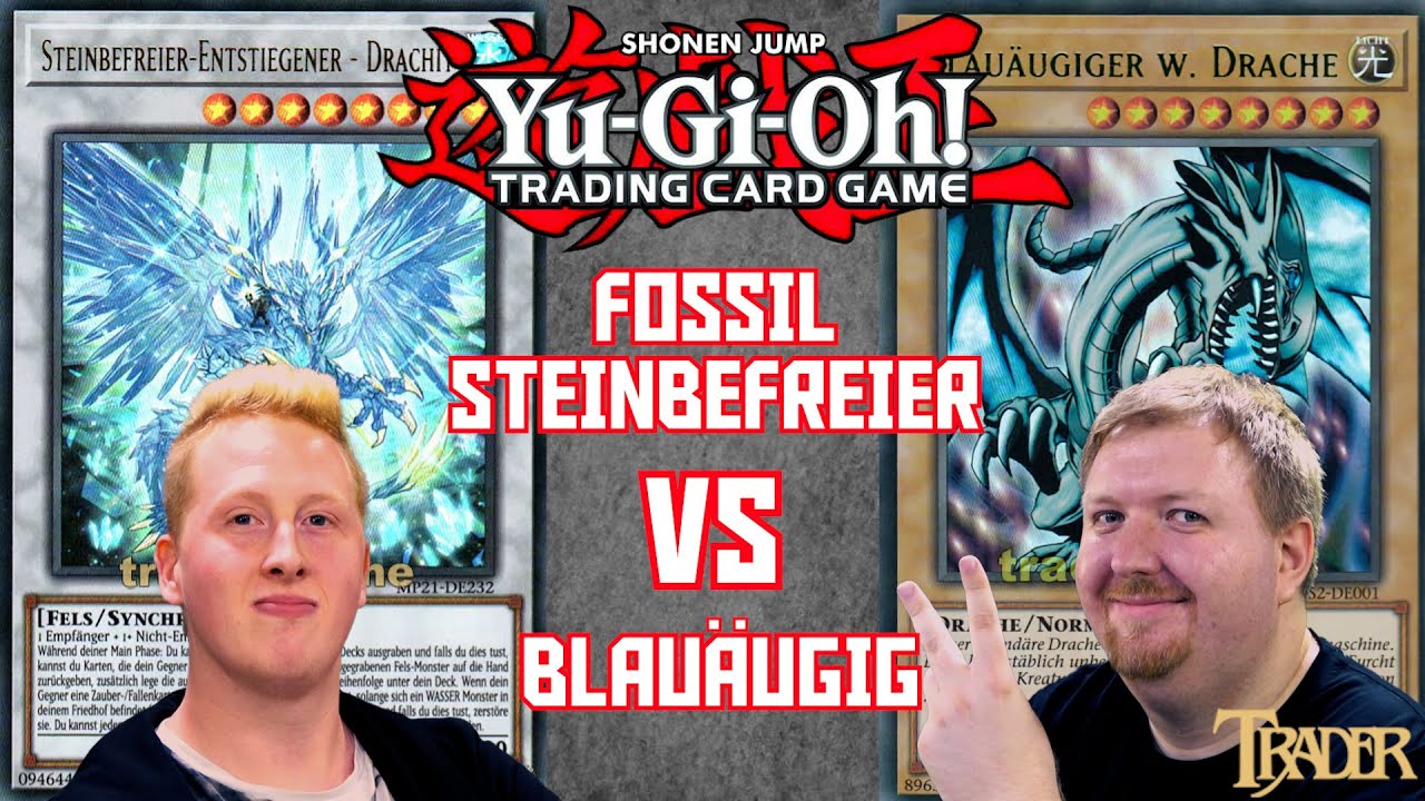 YuGiOh Fossil Steinbefreier VS Blauäugig deutsch | Stream Duell 595 | blue eyes | Trader Master Duel