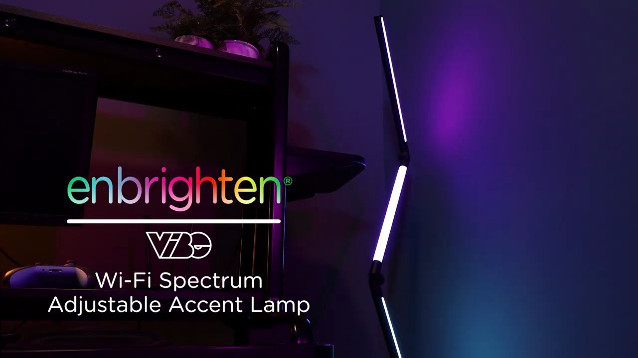 82770: Enbrighten VIBE Wi-Fi Spectrum Adjustable Accent Lamp - Overview