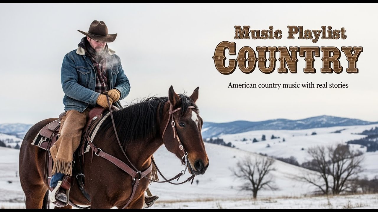 Snowy Winter Roads Flow Calmly with Soft Country Feelings and Gentle Country Music