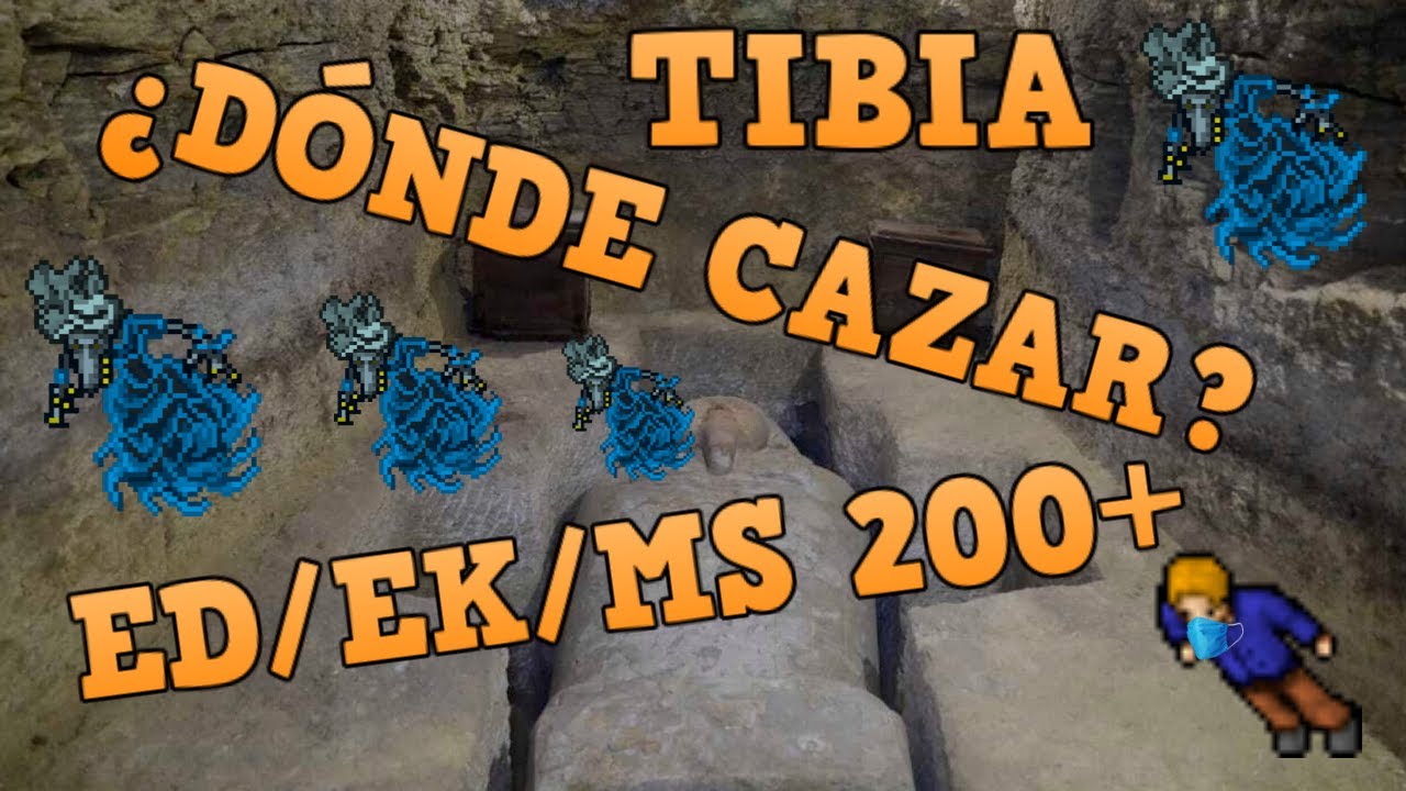 TIBIA: ¿Dónde cazar? TEAM ED/EK/MS 200+ - (BURSTER SPECTRE) - @3-9kk/h EXP - [HD Recommended - 1080]