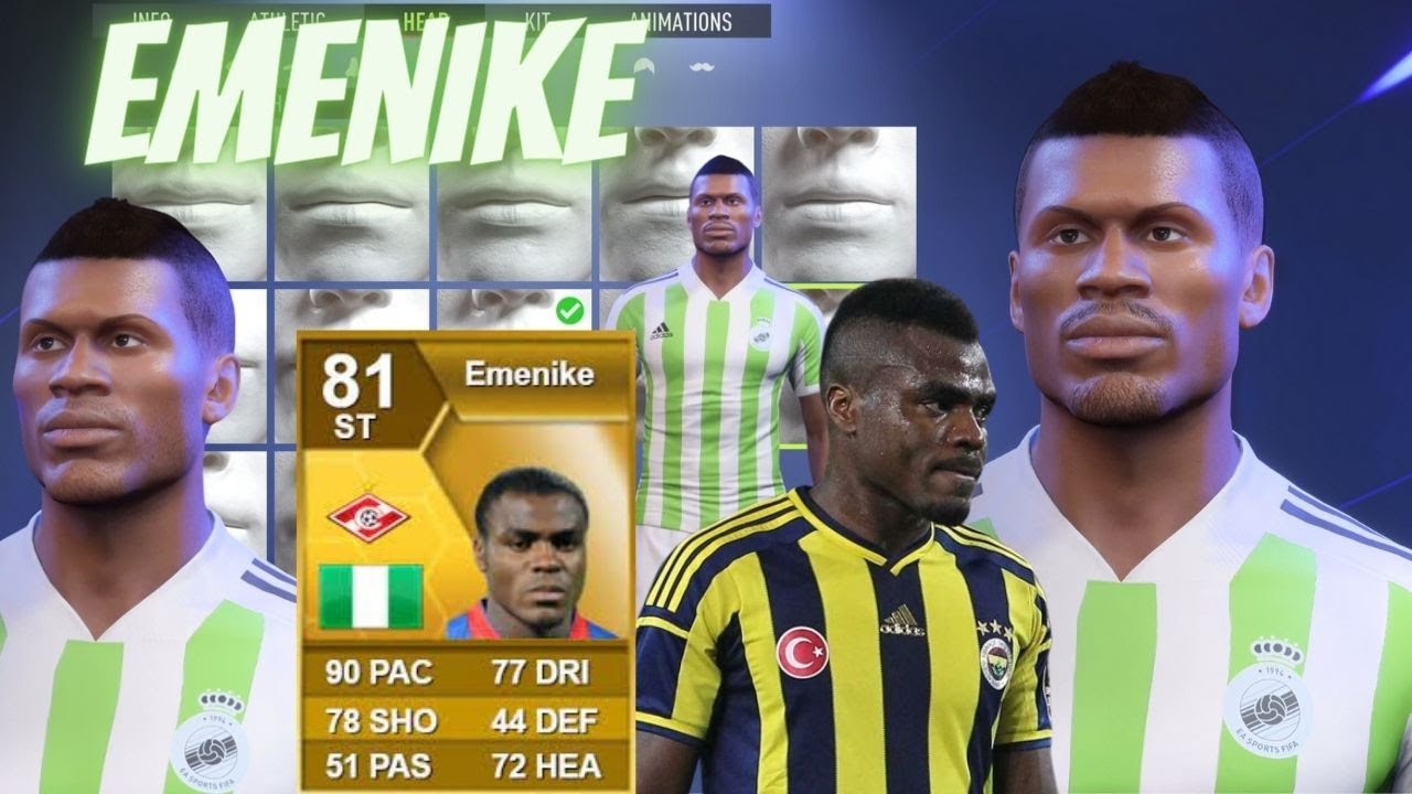 FIFA 22 How to make Emmanuel Emenike Pro Clubs Look alike