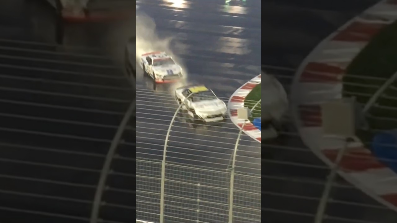 Chase Briscoe AJ Allmendinger Battle for Lead Green Flag Racing 2020 NASCAR Xfinity Series Charlotte