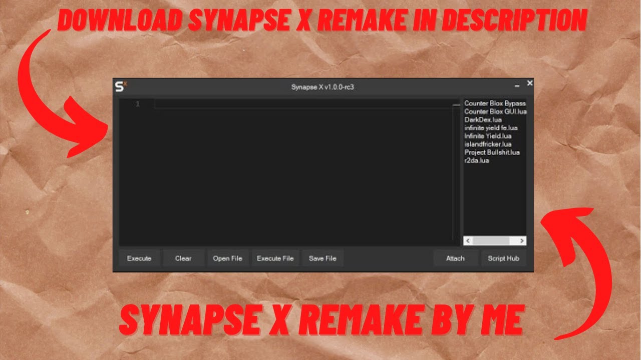 Synapse X Remake by me (Download Synapse X remake in description)