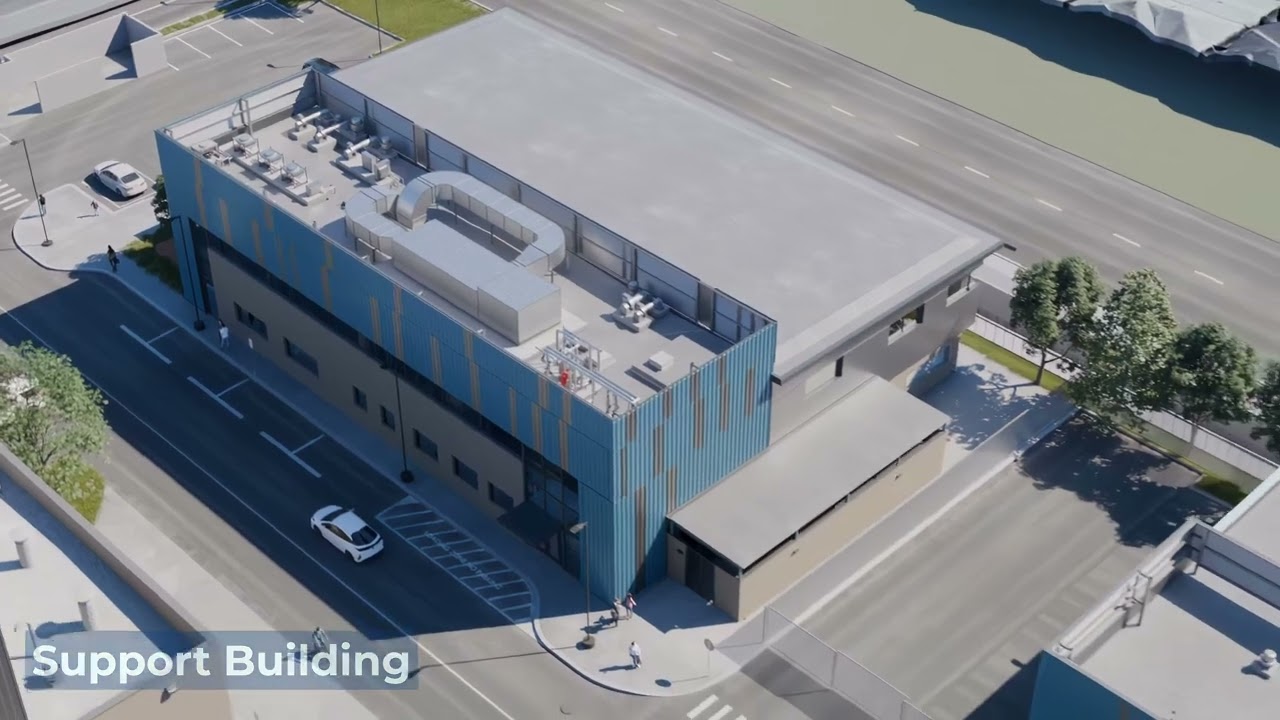 Harbor UCLA South Campus Buildings Animation Walkthrough