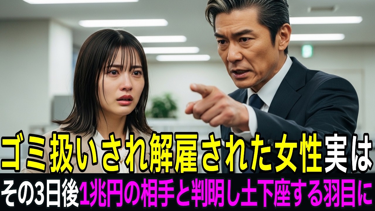 初出勤10分でクビになった高卒女性。助けた外国人の正体が「1兆円契約」の相手だった…⇒3日後、店長が顔面蒼白で土下座するハメにｗ【感動する話】