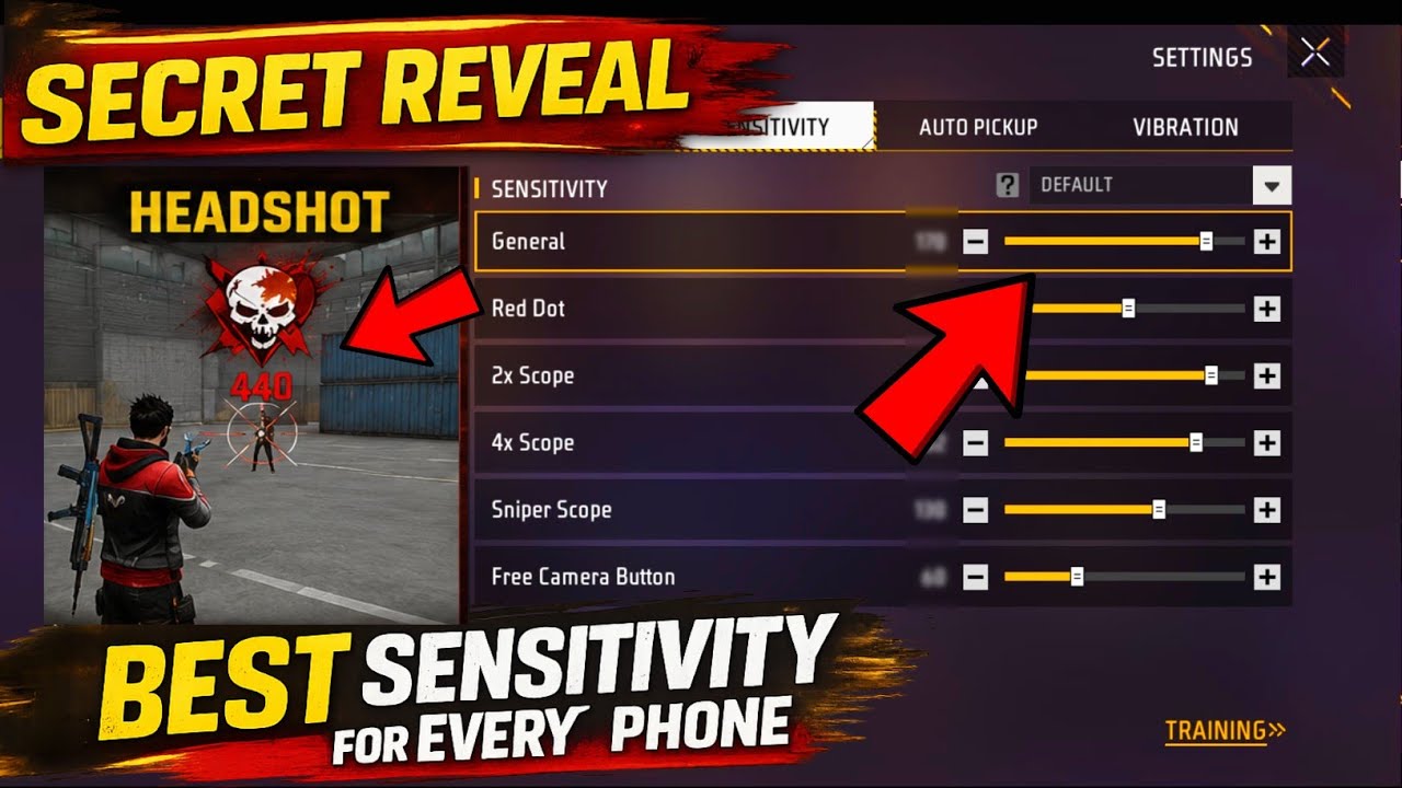 BEST HEADSHOT SENSITIVITY SETTINGS FOR EVERY PHONE | Free Fire Setting 2026 |