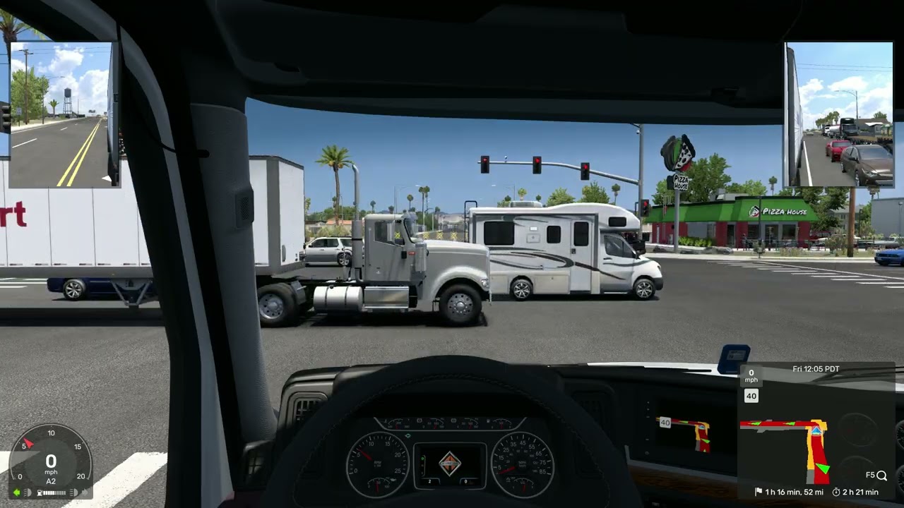 American Truck Simulator #66 El Centro-Indio Nitrocellulose (No music, chill driving)