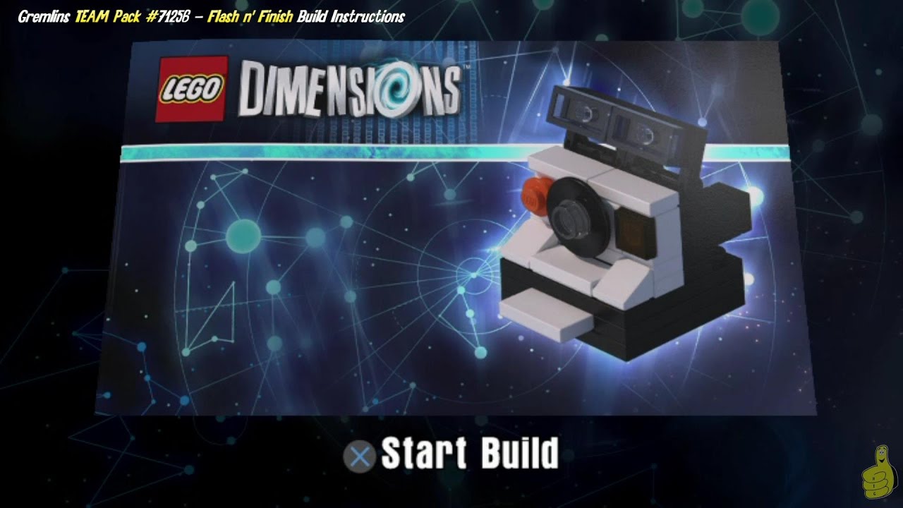 Lego Dimensions: Flash 'n' Finish / Build Instructions (Gremlins TEAM Pack #71256) - HTG