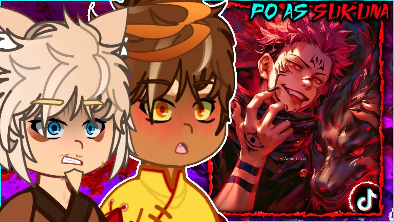 🇺🇸/🇪🇸/🇧🇷 Kung Fu Panda React to Po As Sukuna - Gacha React