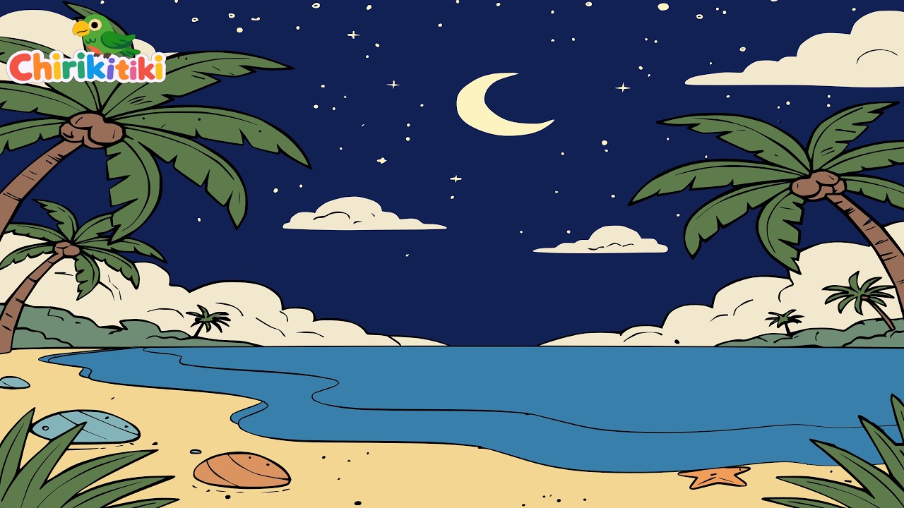 Chirikitiki - Playa relajante de noche para dormir: Música suave y sonidos del mar 🌙🌊