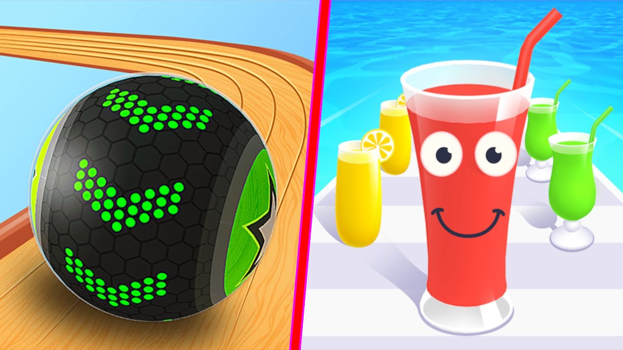 Going Balls Vs Juice Run All Levels Android iOS Gameplay Walkthrough 4K 70