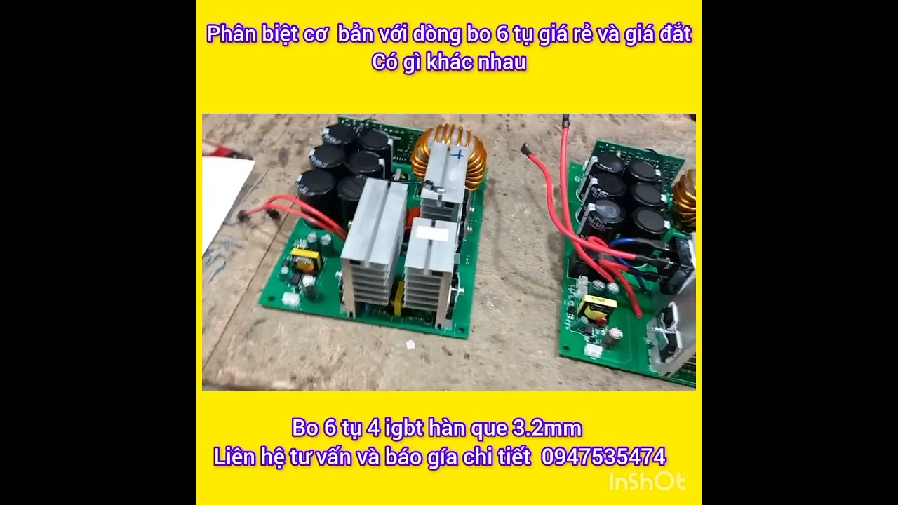 bo ruột máy hàn que 200 A và 250A  6 tụ có gì khác nhau