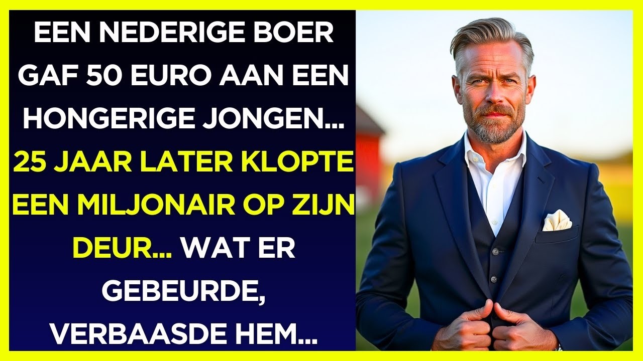 Boer gaf 50 euro aan een uitgehongerd kind... 25 jaar later klopte een miljonair op zijn deur...