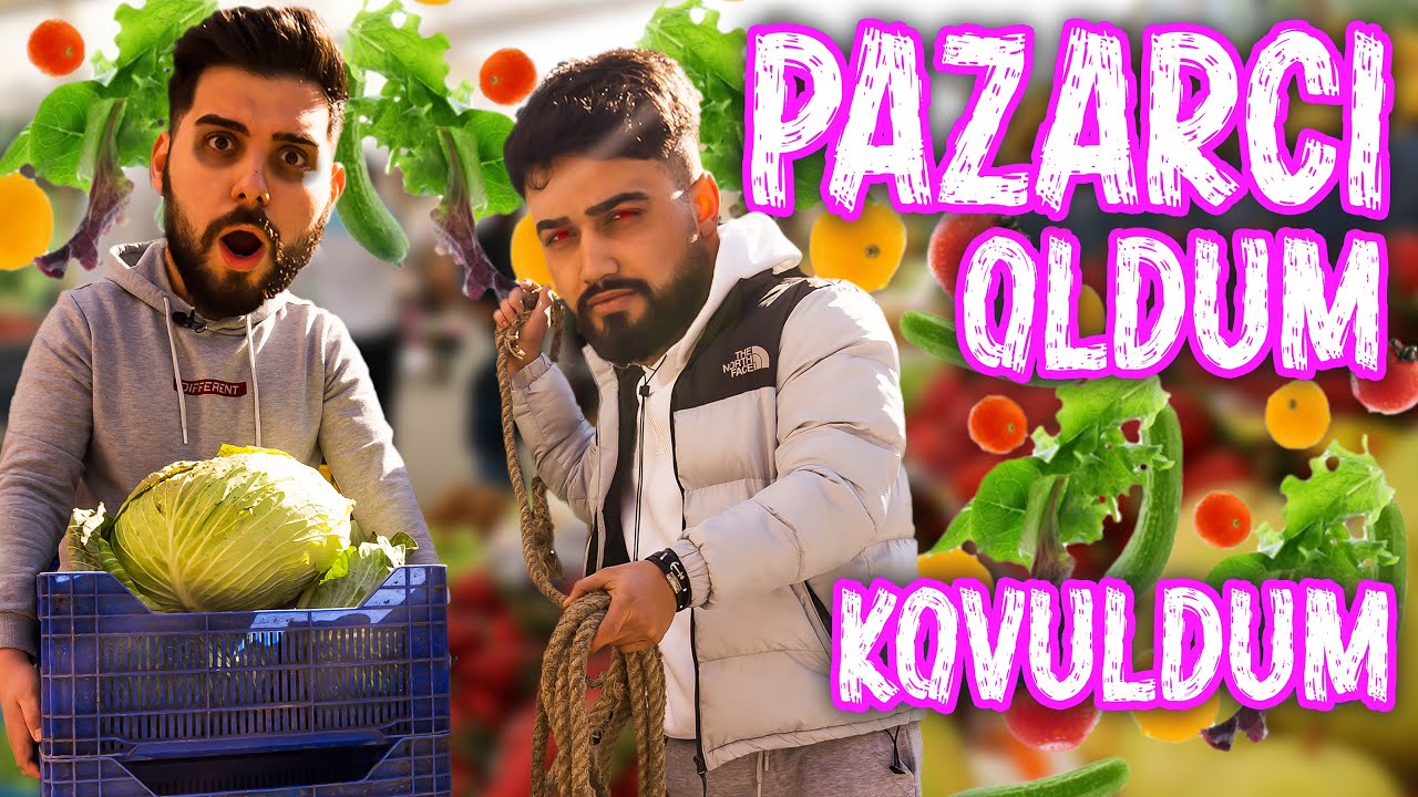 3 TL ile Pazarcı oldum! ( DAYAK YEDİM ) @cemalbedir