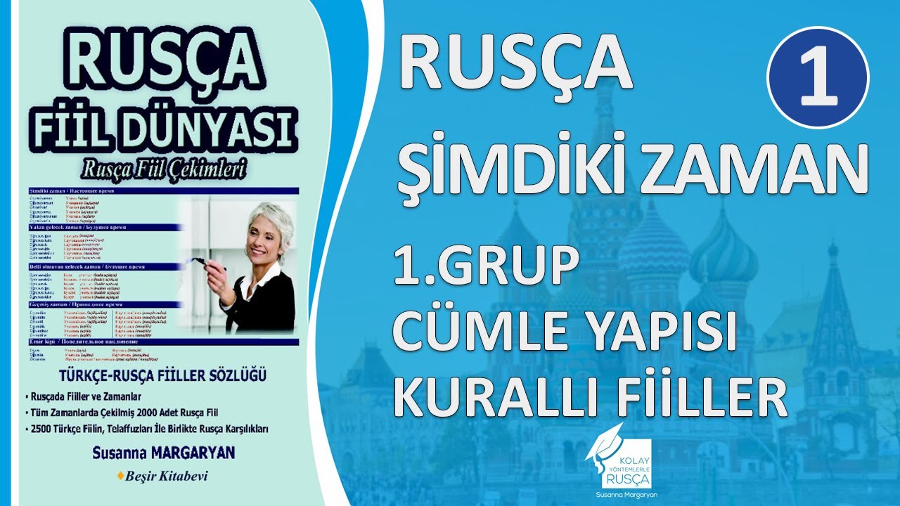 Rusça Şimdiki Zaman 1.Grup Cümle Yapısı & Kurallı Fiilleri Öğreniyorum. #rusça #ruscadersleri #rusia