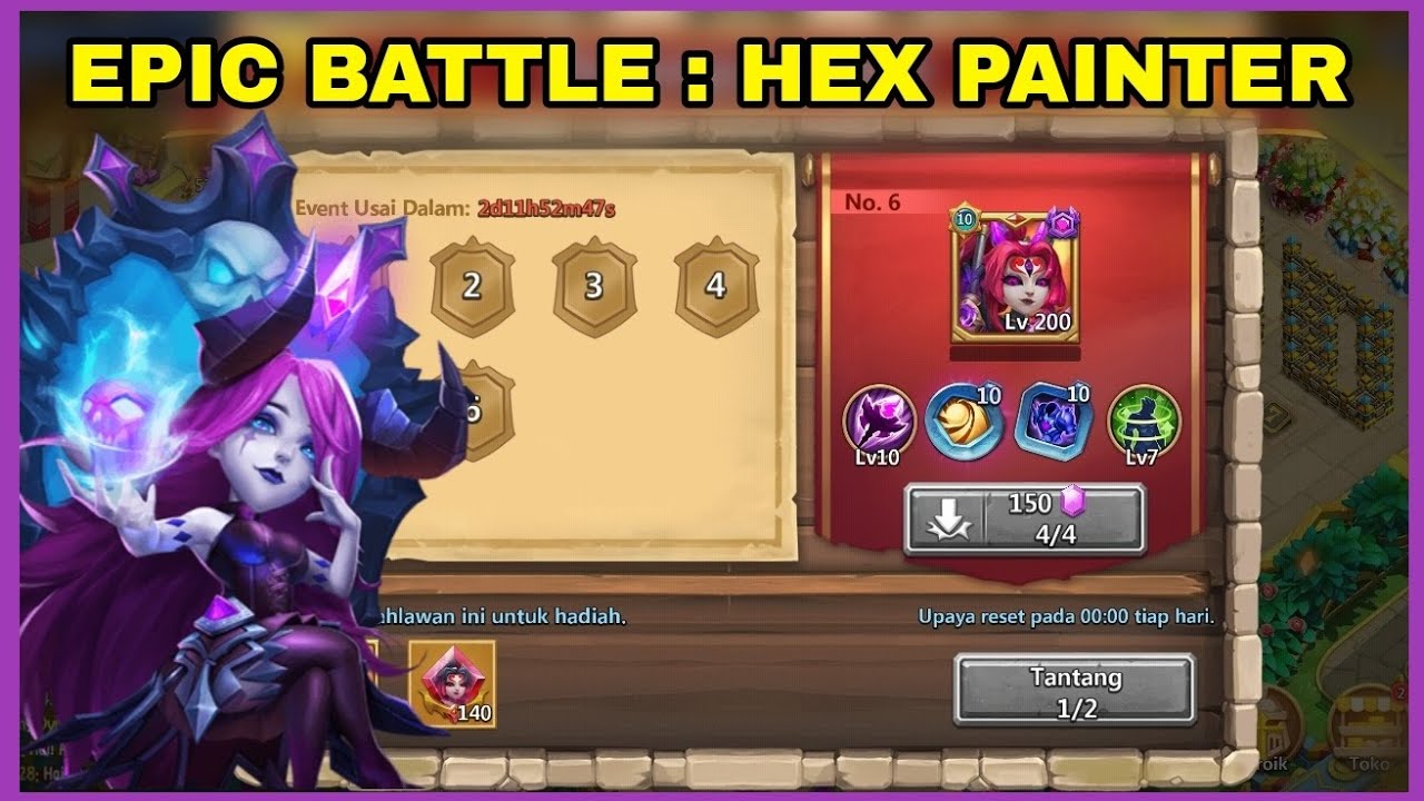 Epic Battle "Hex Painter" | Easy to get | Castle clash