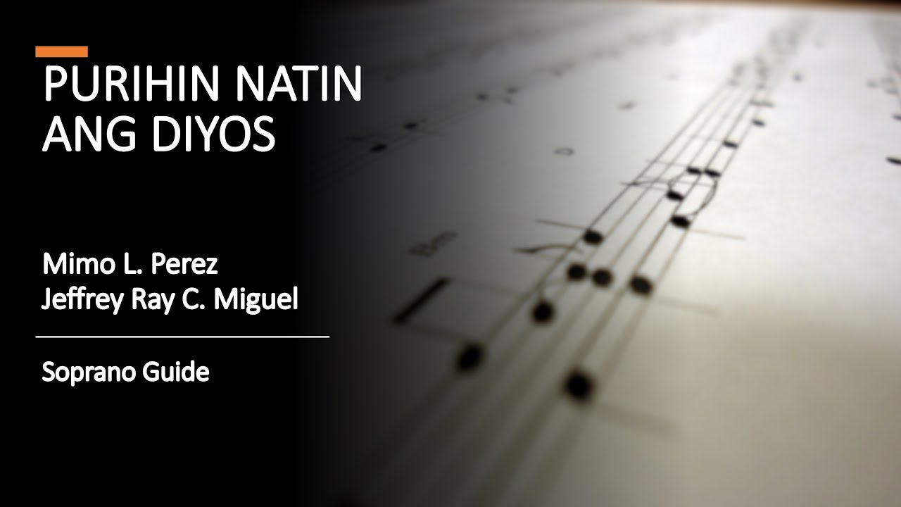 Purihin Natin Ang Diyos (SOPRANO)