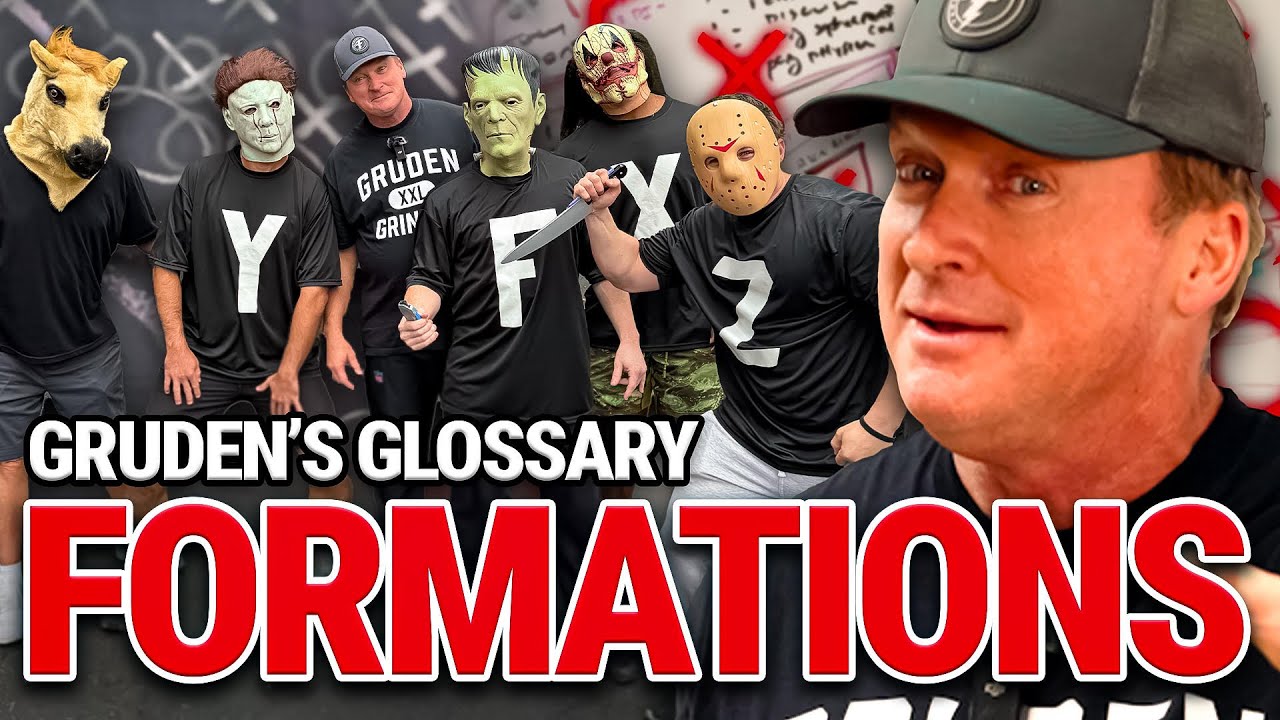 Gruden Explains Basic Offensive Formations | Gruden’s Glossary